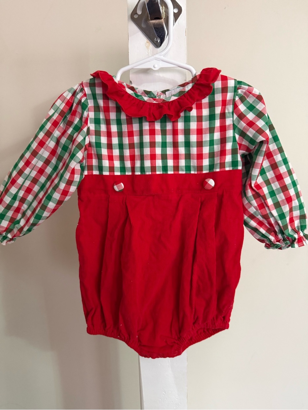 The Smocking Place Holiday Bubble Romper